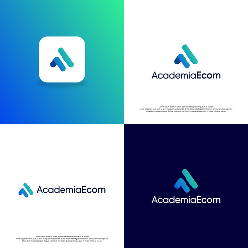Academia Ecom - Logo For Online Ecommerce Learning Center Design by Kean™
