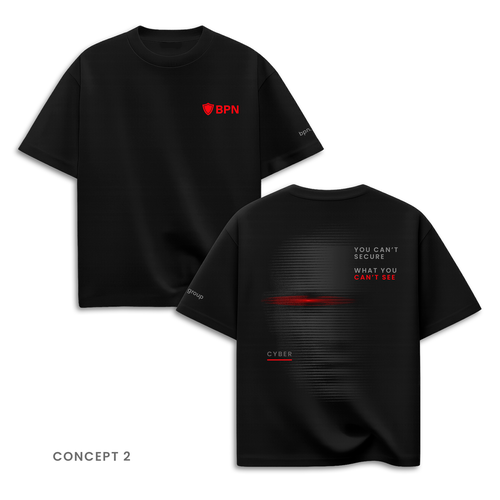 "Team T-shirt designs for an cybersecurity company" winning T-shirt