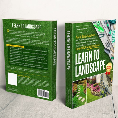 LOOKING FOR A UNIQUE AND BEAUTIFUL BOOK COVER DESIGN FOR A HOME LANDSCAPING BOOK Design by iDea Signs