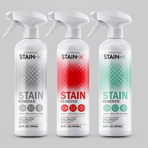 StainX Stain Remover Redesign Product label contest