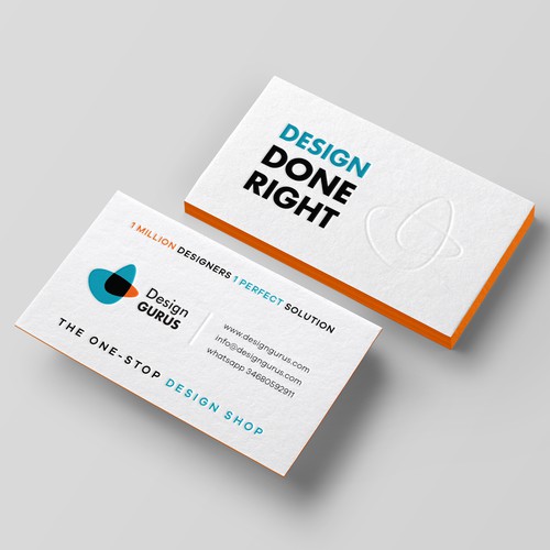 Business Card for DesignGurus.com Design by Birendra Chandra Das