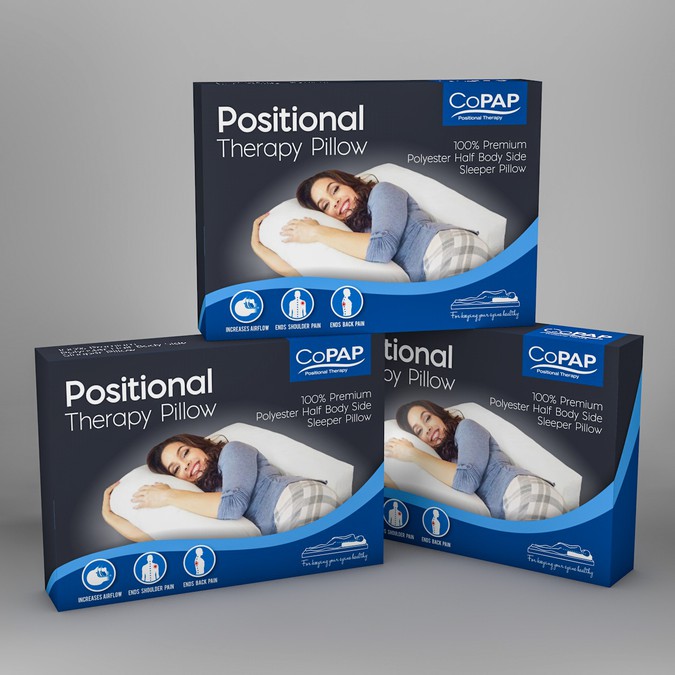 Therapy Pillow package needed for big box retailer Product packaging