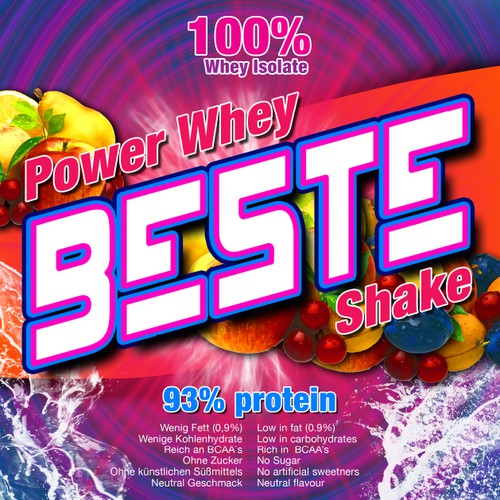 Diseño de Striking, colourful, fruity label needed for the best Protein de AngelDesign