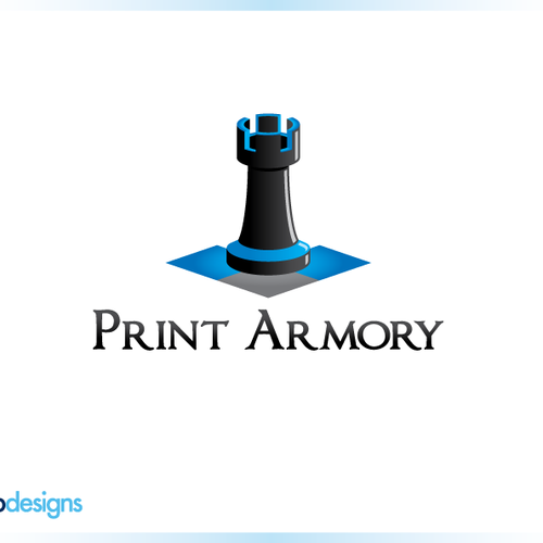 Logo needed for new Print Armory, copy and print. Design by Murb Designs