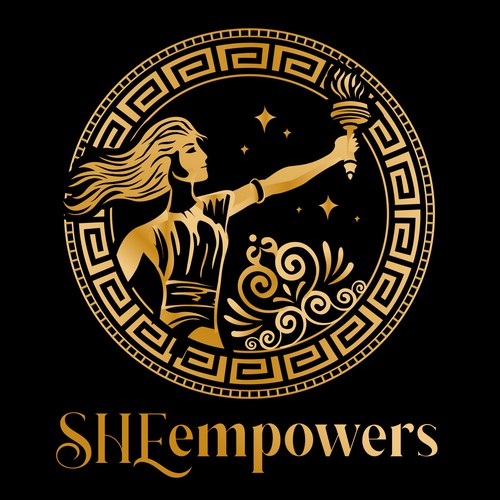 SHEempowers - luxurious design of a woman preferrably in some kind of a circle to appeal to women professionals Design by Jacob Gomes