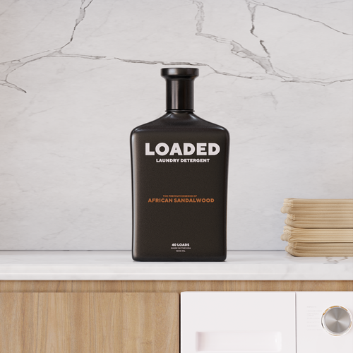 Masculine Cologne-Scented Laundry Detergent Bottle Diseño de Seny3d