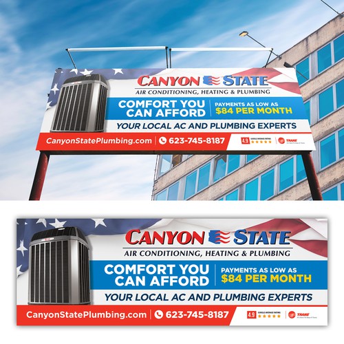 Design An Eye-Catching Billboard For An HVAC Company Design réalisé par Besties