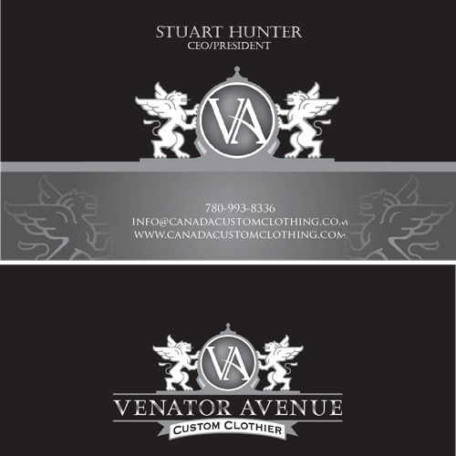 Help Venator Avenue Custom Clothier with a new stationery Design by FishingArtz