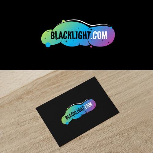 Logo for Blacklight online store to convey 'smoke shop' culture Design by Katya Murasheva