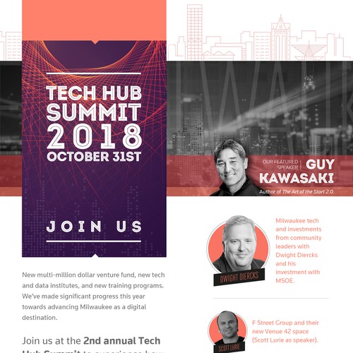 Technology Event Invitation - '2nd Annual Tech Hub' Design by Olivier Darbonville