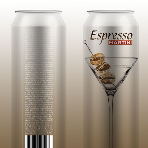 Logo / Product Design for new Espresso Martini beverage Design by bcra