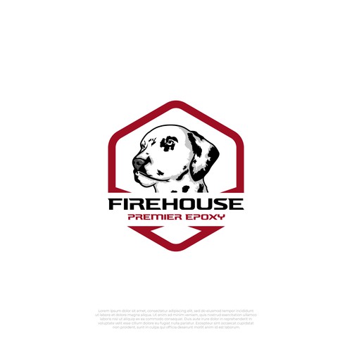 Designs Epoxy Floor Coating business run by firefighters Logo
