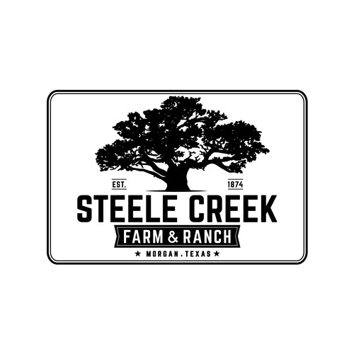 Classic Texas Ranch Logo that will adorn gates throughout farm Design by Vesna