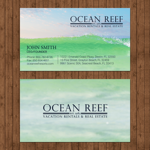 Design a fun, beach-inspired Business Card Design by chandrayaan.creative