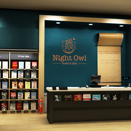 Design an inviting modern brand identity for a new independent bookshop. Design by ms.logolady