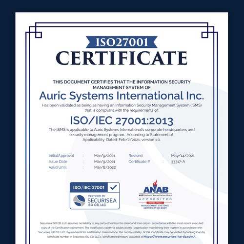 ISO Certificate Design Design by GrApHiC cReAtIoN™