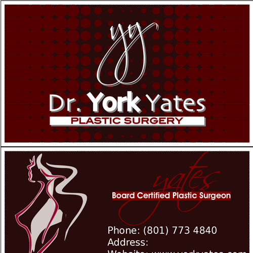 Dr. York Yates Plastic Surgery - business card Design by Benjovengo