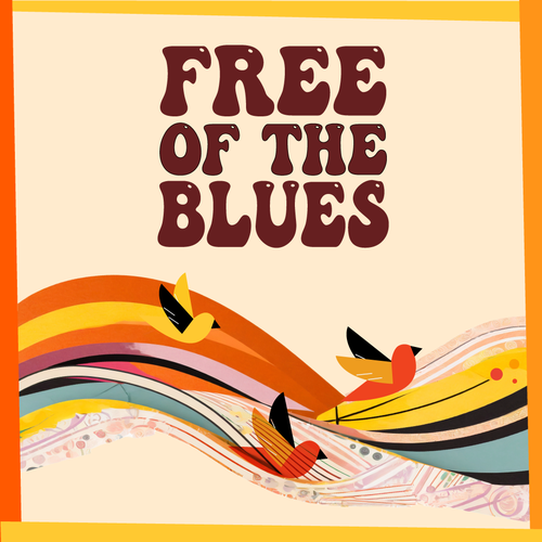 One Panel Album cover for a single salsa song - Free of the Bues Design by ALOTTO