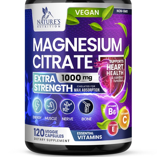 Premium Magnesium Citrate Design needed for Nature's Nutrition Design by Davi Giolo ★