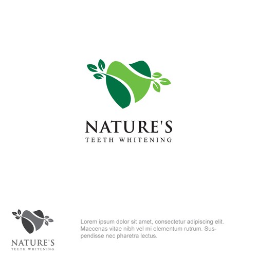 Nature's Teeth Whitening - Needs a Natural Company Logo Design by hasnagraphics