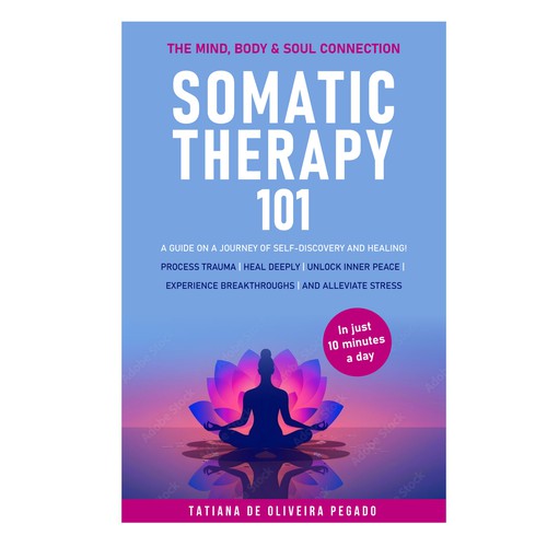 Beautiful & powerful book cover with a lotus flower design Design by 99_master