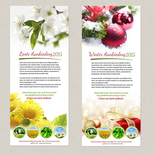 Global Garden newsletter redesign Design by graphixeu