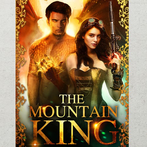 Futuristic dragon steampunk romance Design by Biserka Design