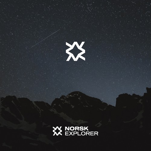 "norsk explorer" minimal nordic design for adventure travel Ontwerp door Giunise