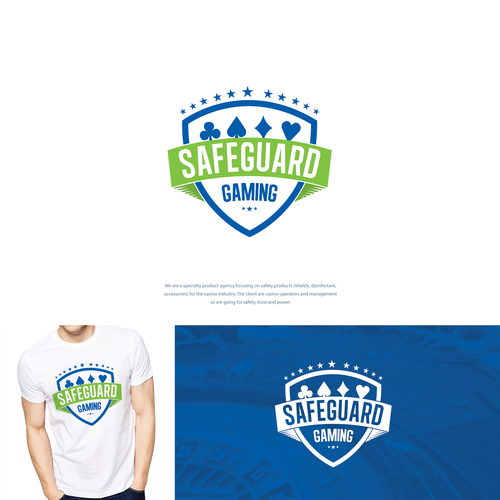 Strong and Safe Logo for Casino Gaming Safety Design by gotchagraphicsdotcom