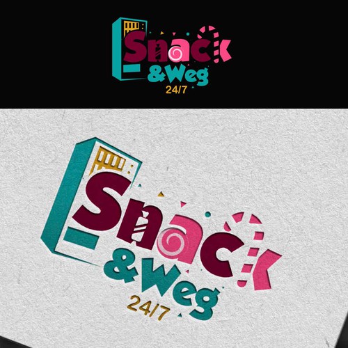 "Ich benötige ein trendiges auffallendes Logo für Snackautomaten" winning Logo design by GivenChy