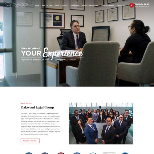 pixelwebplanetさんのCar Accident Lawyer Landing Page, Mini Siteデザイン