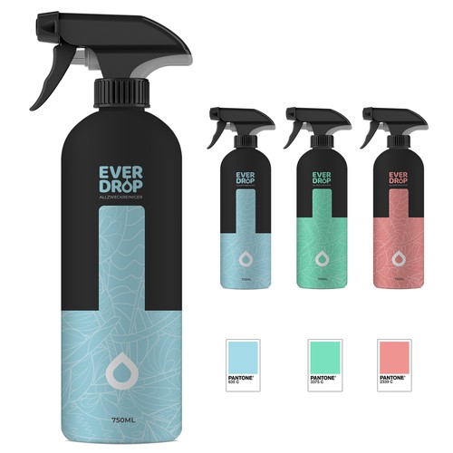 Diseño de Premium Spray Bottle and Packaging for Cleaning Supplies de gs-designs