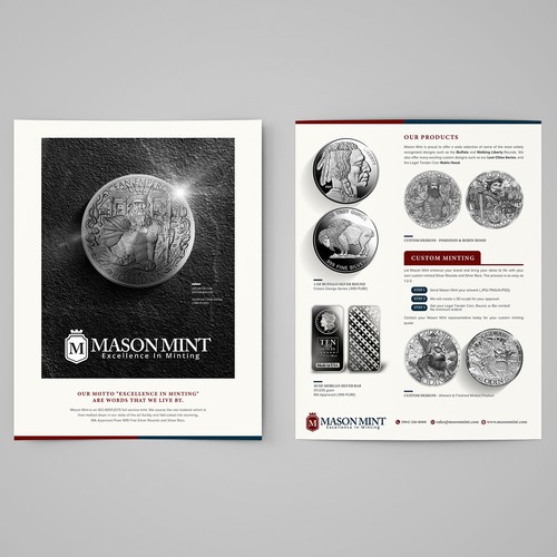 Create An Exciting Flyer To Showcase Our Custom Silver Coin Program Design by Sir Trevor™