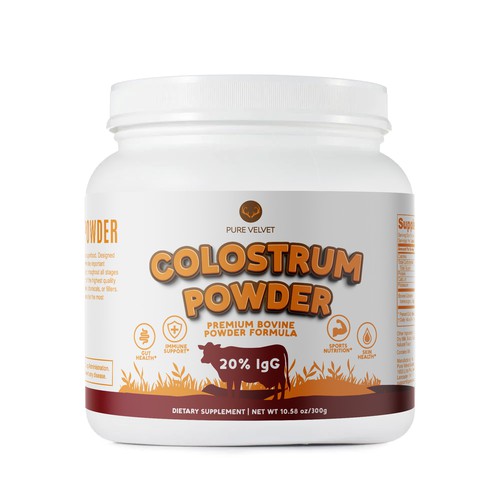 Design di Re-design Supplement Label to capture Amazon shopper attention & boost CTR - Colostrum Powder di #hjp