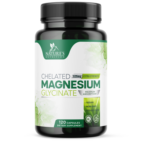 Natural Magnesium Glycinate Design needed for Nature's Nutrition Design by Encephalon™