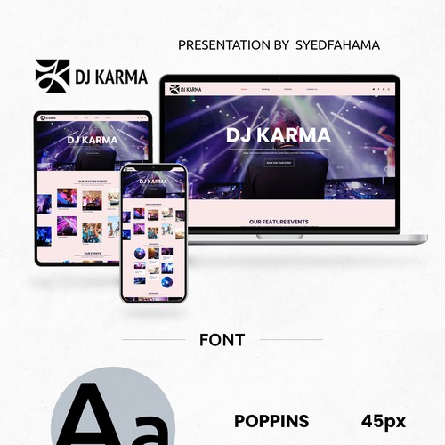 dj karma - playing good music since 2007 Design by Digitechtic