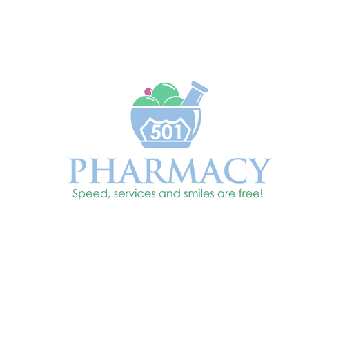 Help me design a Pharmacy logo for an independent pharmacy featuring an