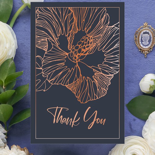 Thank you card design Design réalisé par ivala