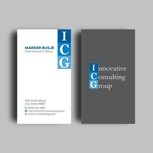 ICG Business Cards Design by Shila Rani Das
