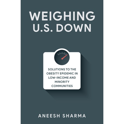 Book Cover: Non-fiction book on the obesity epidemic. Front, back, and spine - paperback & ebook. Diseño de kmohan