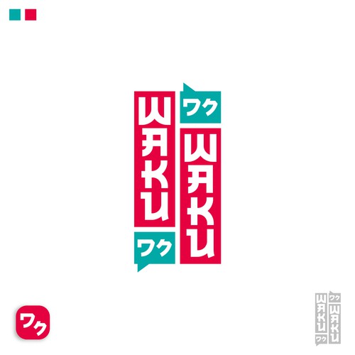 Waku Waku App Logo! Design by SantiagoGiudiche