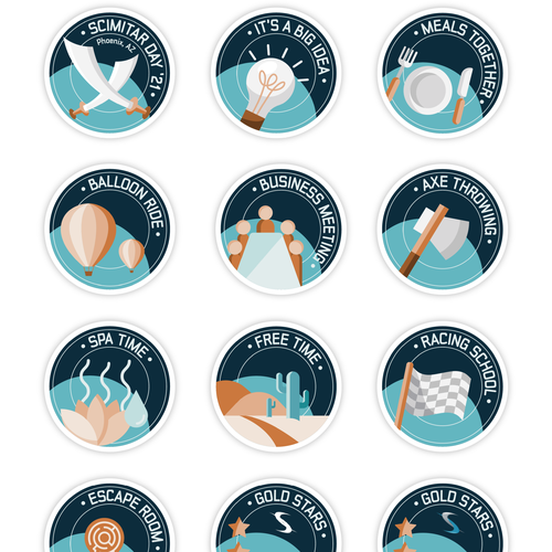 Cool Badges for Team building Design by Sona Geciova