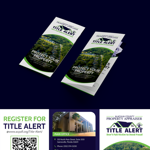 Design by Afeli Daniel titled "Title Alert Brochure Design"
