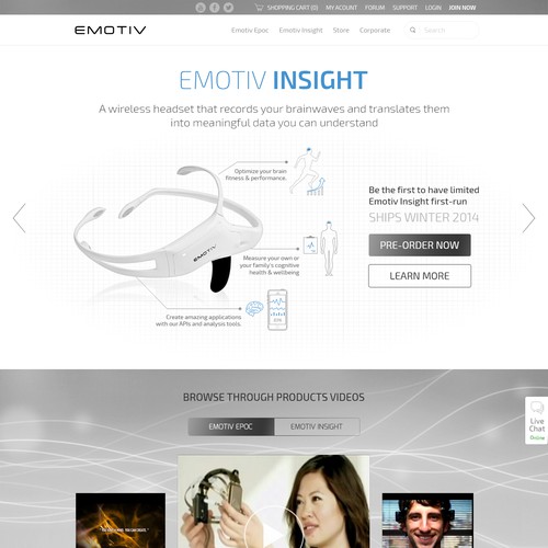 Redesign website for International Award Winning EEG system Design by Zallhady