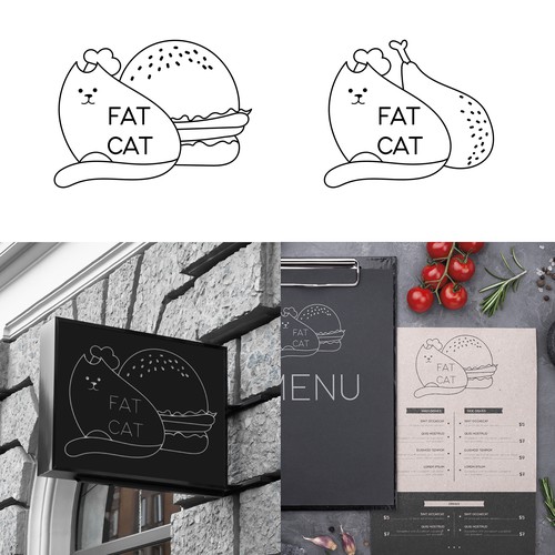 Fat Cat Design by Irina Ra