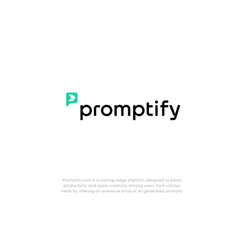 Modern, Simple and Sleek Logo for Promptify.com Design by mr.giraffe.design