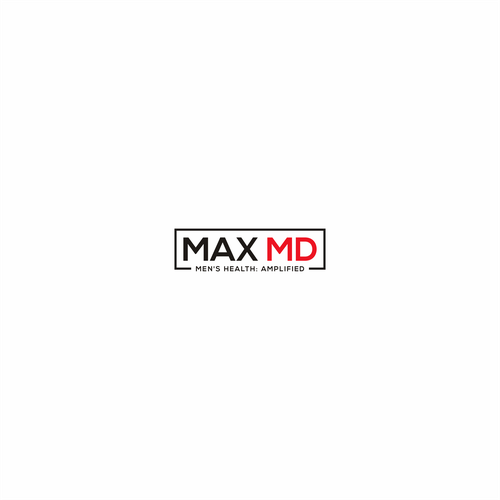 Max MD tele-medicine practice catering to men's health needs a powerful, modern logo Design réalisé par G A D U H_A R T