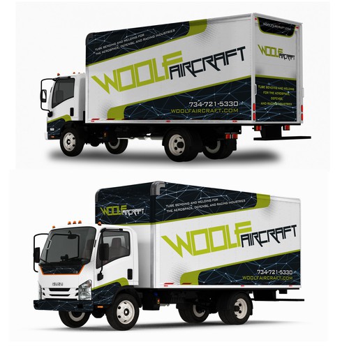 Design our box truck wrap! Design by Konstantin Graphics