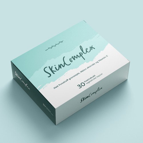 Box design for a advanced skin care supplement Design by ibrhmglbs