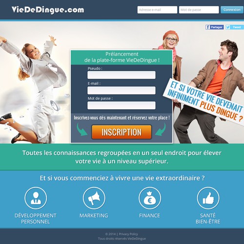 Landing page design contest entry by iKsiGrek
